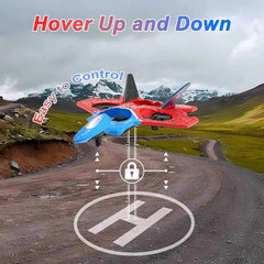 Remote Control Flying Fighters Plane – 2.4GHz Remote Control Plane with 6-Axis Gyro for Kids 10+
